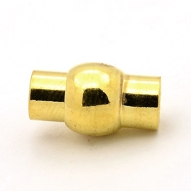 Magneet slotje goudkleur 9 x 17mm Ø5mm