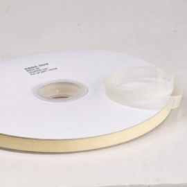 2 meter Organza lint 10mm breed per meter, creme