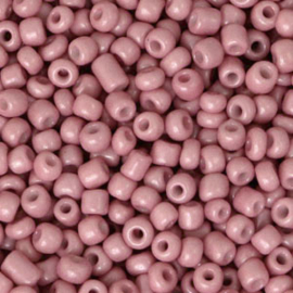 20 gram Glaskralen Rocailles 8/0 (3mm) Lantana pink