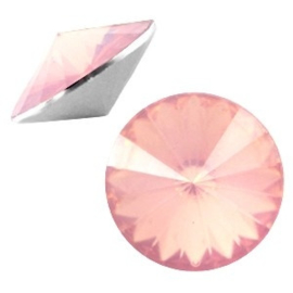 1 x Rivoli 1122 - 12 mm puntsteen Pale peach pink opal