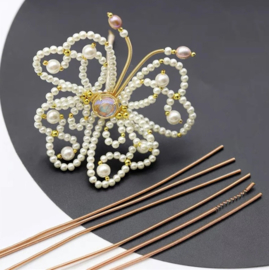1 meter x Metalen spiraaldraad 1 mm – platinumkleur