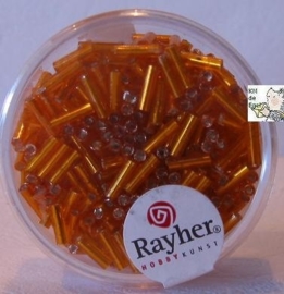 Rayher Glasstaafjes oranje 16 gram 7/2mm