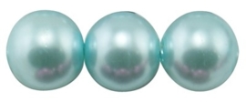 50 x prachtige glasparel kleur: Light Cyan 4mm