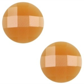 2 x Basic cabochon 10mm Soft topaz opal