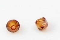 10x Swarovski kristal bicone Crystal Copper 4 mm