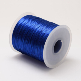 5 meter rond elastisch draad 0,2mm blue