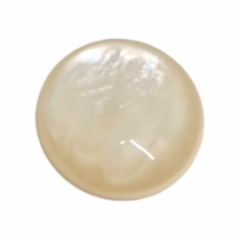 1 x Polaris Cabochon Jais Ivory Beige 16,4mm