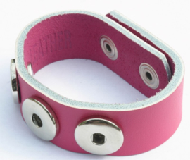 armband donker roze 24 cm