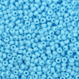 c.a. 5 gram Miyuki rocailles 11/0 - Opaque turquoise blue
