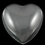 Glas cabochon hart 25 x 25 x 6mm Let op, lees de omschrijving