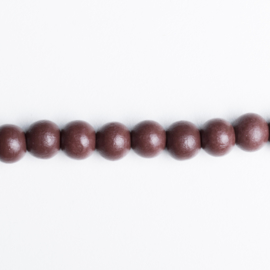 Streng houten kralen 8mm c.a.120 kralen per streng kleur: bruin