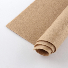 1 x Groot vel Vilt - Ultrasuede, Beadbacking- Beading Foundation 300 x 300 x 1mm Burly Wood