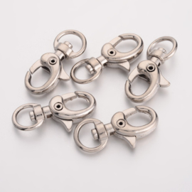Musketon sluiting platinum  33mm