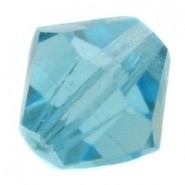 10 x Preciosa Kristal Bicone 6mm Aquamarine