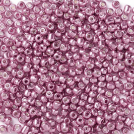 20 gram Glaskralen Rocailles 6/0 (4mm) Metallic Orchid