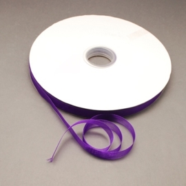 2 meter Organza lint 10mm breed per meter, Paars