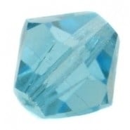 10 x Preciosa Kristal Bicone kraal 8mm Aquamarine