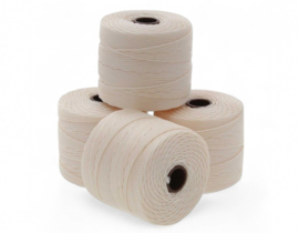 Nylon S-Lon draad 0,5mm Vanilla – 1 klosje van ± 70 meter