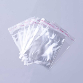 Ca. 100 x Cellofaan zakjes 10 x 7 cm – binnenmaat 8 x 7 cm – transparant