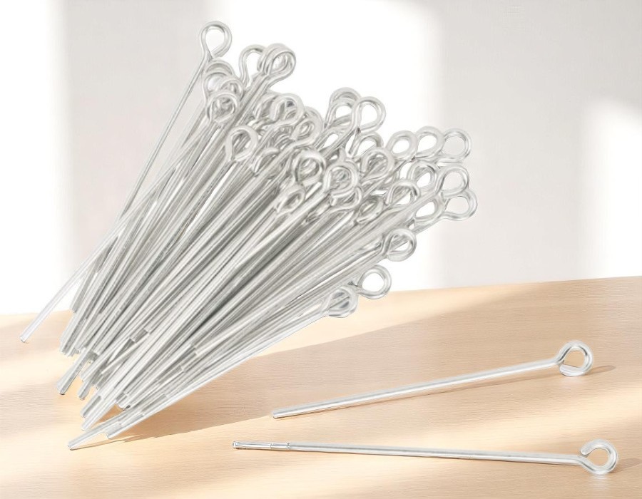 100 x Kettelstiften – verzilverd – ca. 30 mm
