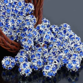 Kristal ballen 10mm blauw