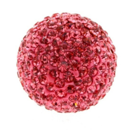 Strass Klankbolletje 20mm voor een Engelenroeper roze