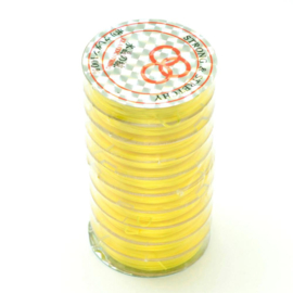 1 rol elastiek transparant 0,8 mm goud geel