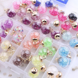 Transparante Glazen Bal Charms