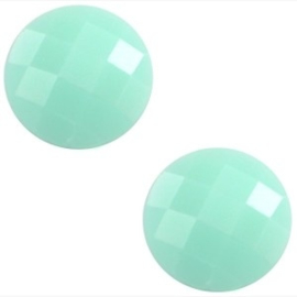 2 x Basic cabochon 10mm Light green turquoise