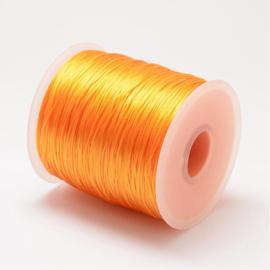 5 meter rond elastisch draad 0,2mm orange