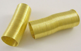 Memory Wire voor ringen goudkleurig 40 wendingen 22mm
