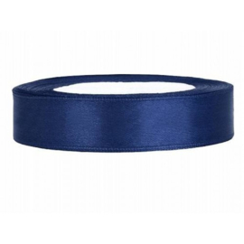 1 meter satijnlint lint 14mm breed blauw