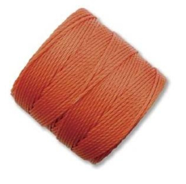 Spoel 70m S-lon koord CLC  dikte 0,45mm Coral macramé