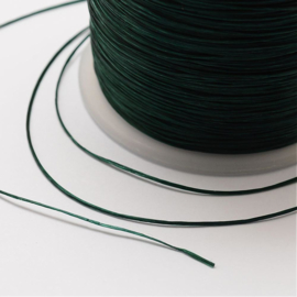 5 meter rond elastisch draad 0,2mm  Dark Slate Green