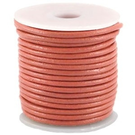 50cm DQ Leer 3 mm Rose Brown