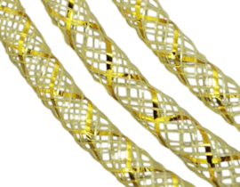 1 meter Mesh tubing netslang / gaaskoord 8 mm – keuze uit meerdere kleuren A