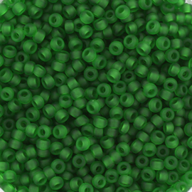 ca. 5 gram Miyuki rocailles 11/0 – Transparent Matte Green