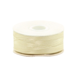 Beadalon Nymo wire 0.3mm Cream White 1 rol van 59 meter