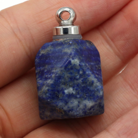 Gedenk hanger mini urn edelsteen Lapis Lazuli