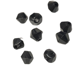 20 x Pesciosa bicone kristal kralen 4 mm gat 1 mm zwart