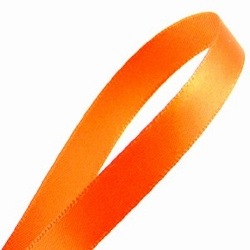 2 meter Luxe satijn lint Oranje 10 mm