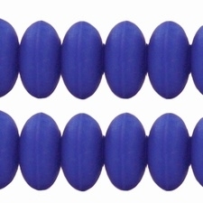 20 x Kunststof kraal rondel Hollands blauw 8x5mm