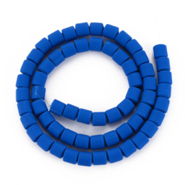 20 x handgemaakte polymeer klei kralen blue 6,5 x 6mm gat: 1,2mm column