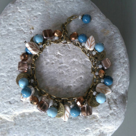 Bronzen bedelarmband ♥