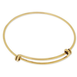 Verstelbare basis armband om bedels aan te hangen diameter c.a. 55mm totale lengte c.a 18cm antiek goud kleur