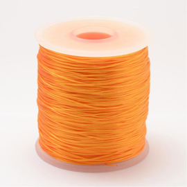5 meter rond elastisch draad 0,2mm orange