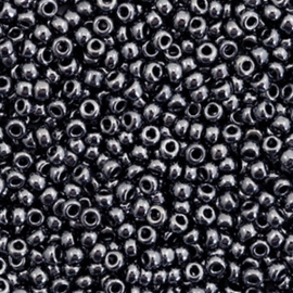 c.a. 5 gram Miyuki rocailles 11/0 - Metallic gunmetal