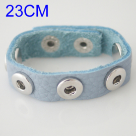 Armband pastel blauw 23 cm