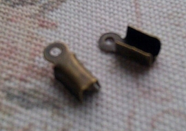 10 x veterklemmen geel koper kleur 9mm