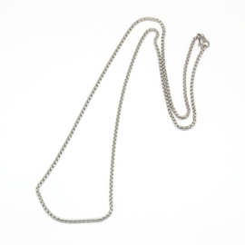 Stainless steel RVS ketting 2mm dik lengte: 60,5cm